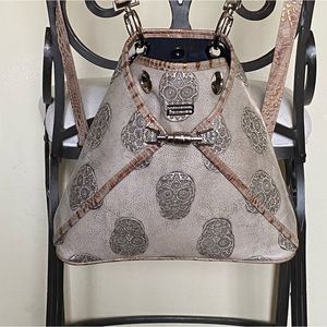 New, neutral color, versatile straps, stylist, dress up or down backpack.